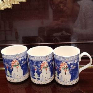 Noritake 3.Mr.snowman  cups